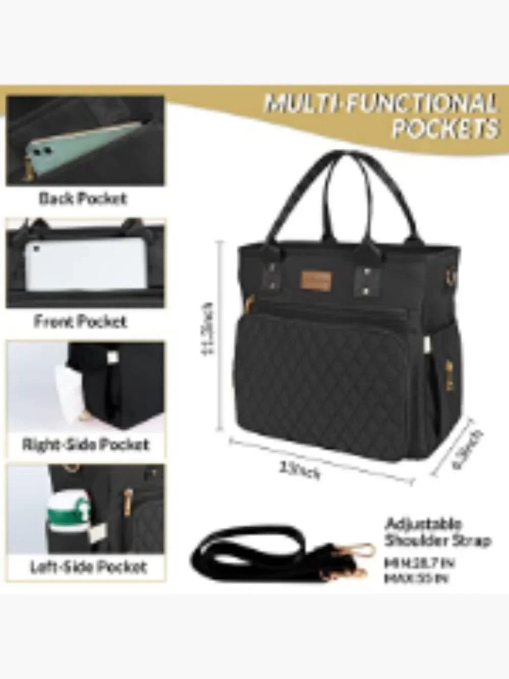 Insulated Lunch Bag for Women Leakproof Thermal Cooler Tote